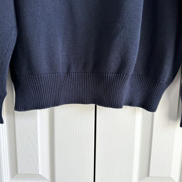 Vintage LA MODE Golf Sweater Mens L Navy Blue PGA Ryder Cup Oak Hill - Picture 3 of 12